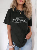 Horseman Cow Print Round Neck Casual Short Sleeve - Adult & Kids T-Shirts, Sweatshirts & Hoodies apparel design preview 1