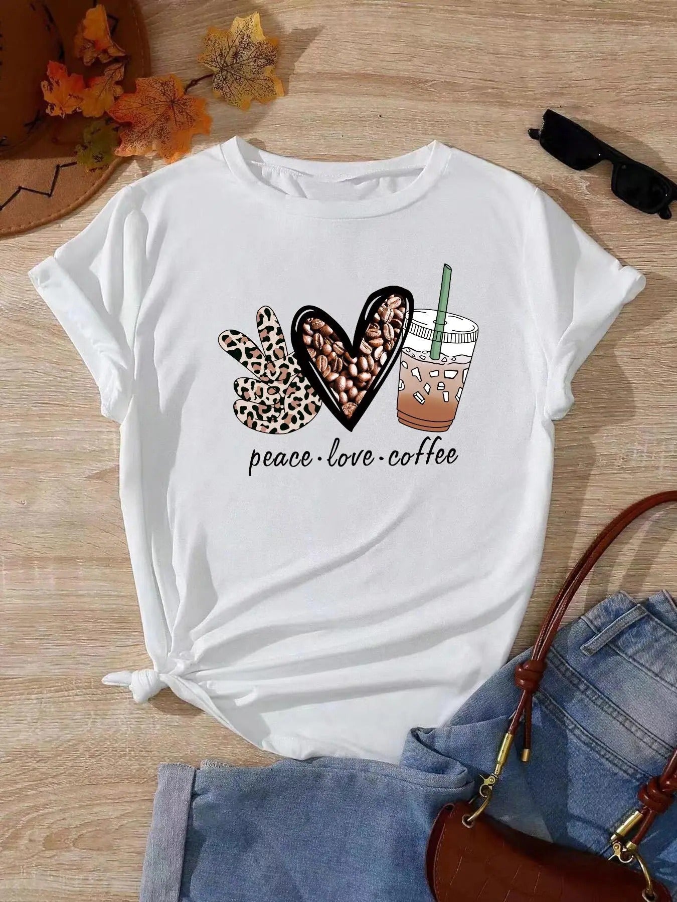 Leopard Cartoon Print Round Neck Casual Short Sleeve - Adult & Kids T-Shirts, Sweatshirts & Hoodies apparel design preview 1