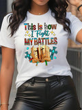 Letter Bible Print Round Neck Casual Crew Short - Adult & Kids T-Shirts, Sweatshirts & Hoodies apparel design preview 1