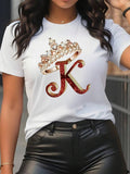 Letter Crown Print Crew Neck Casual Short Sleeve - Adult & Kids T-Shirts, Sweatshirts & Hoodies apparel design preview 1
