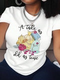 Letter Floral Print Round Neck Casual Short Sleeve - Adult & Kids T-Shirts, Sweatshirts & Hoodies apparel design preview 1