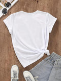 Letter Lip Print Round Neck Vintage Casual Short - Adult & Kids T-Shirts, Sweatshirts & Hoodies apparel design preview 1