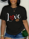 Letter Lip Print Round Neck Casual Short Sleeve Crew - Adult & Kids T-Shirts, Sweatshirts & Hoodies apparel design preview 1