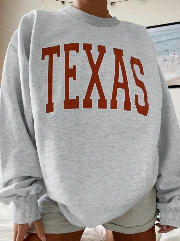 Letter Print Crew Neck Casual Daily Clothes All - Adult & Kids T-Shirts, Sweatshirts & Hoodies apparel design preview 1