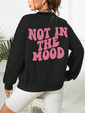 Letter Print Crew Neck Drop Shoulder Loose Tops - Adult & Kids T-Shirts, Sweatshirts & Hoodies apparel design preview 1