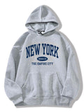 Letter Print Drawstring Pocket Casual Hooded Fall - Adult & Kids T-Shirts, Sweatshirts & Hoodies apparel design preview 1