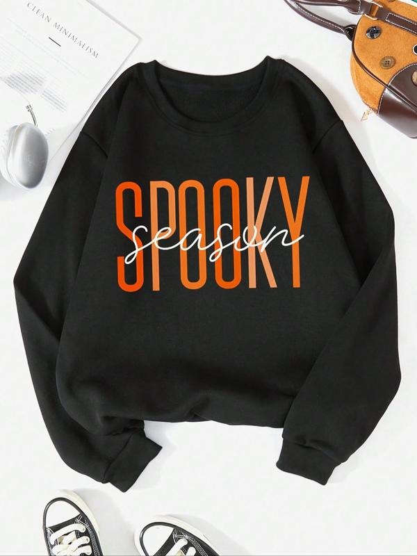 Letter Print Drop Shoulder Casual Crew Neck Daily - Adult & Kids T-Shirts, Sweatshirts & Hoodies apparel design preview 1