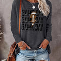 Letter Print Drop Shoulder Casual Round Neck Fall - Adult & Kids T-Shirts, Sweatshirts & Hoodies apparel design preview 1