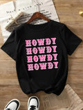 Letter Print Round Neck Crop Casual Crew Short Sleeve - Adult & Kids T-Shirts, Sweatshirts & Hoodies apparel design preview 1