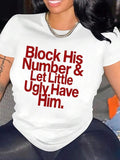 Letter Print Round Neck Casual Crew Daily Vacation - Adult & Kids T-Shirts, Sweatshirts & Hoodies apparel design preview 1
