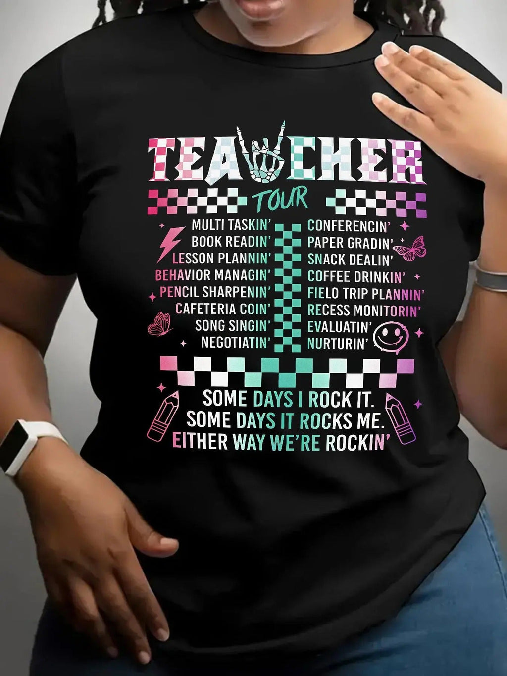 Letter Print Round Neck Casual Short Sleeve Daily - Adult & Kids T-Shirts, Sweatshirts & Hoodies apparel design preview 1