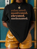 Letter Print Round Neck Vintage Casual Drop Shoulder - Adult & Kids T-Shirts, Sweatshirts & Hoodies apparel design preview 1