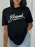 Letter Print Round Neck Vintage Casual Short Sleeve - Adult & Kids T-Shirts, Sweatshirts & Hoodies apparel design preview 1
