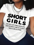 Letter Print Round Neck Casual Crew Short Sleeve - Adult & Kids T-Shirts, Sweatshirts & Hoodies apparel design preview 1