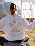 Letter Print Round Neck Casual Crew Spring Fall Top - Adult & Kids T-Shirts, Sweatshirts & Hoodies apparel design preview 1