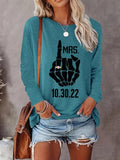 Letter Print Round Neck Casual Halloween Crew Daily - Adult & Kids T-Shirts, Sweatshirts & Hoodies apparel design preview 1
