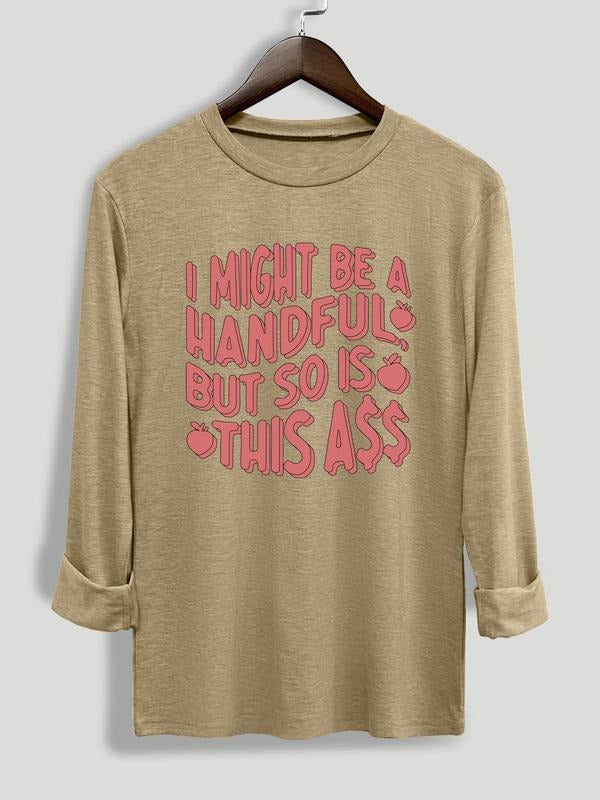 Letter Print Round Neck Casual Crew Daily All Seasons - Adult & Kids T-Shirts, Sweatshirts & Hoodies apparel design preview 1
