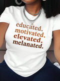 Letter Print Round Neck Casual Short Sleeve Crew - Adult & Kids T-Shirts, Sweatshirts & Hoodies apparel design preview 1