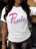 Letter Print Round Neck Casual Short Sleeve Crew - Adult & Kids T-Shirts, Sweatshirts & Hoodies apparel design preview 1