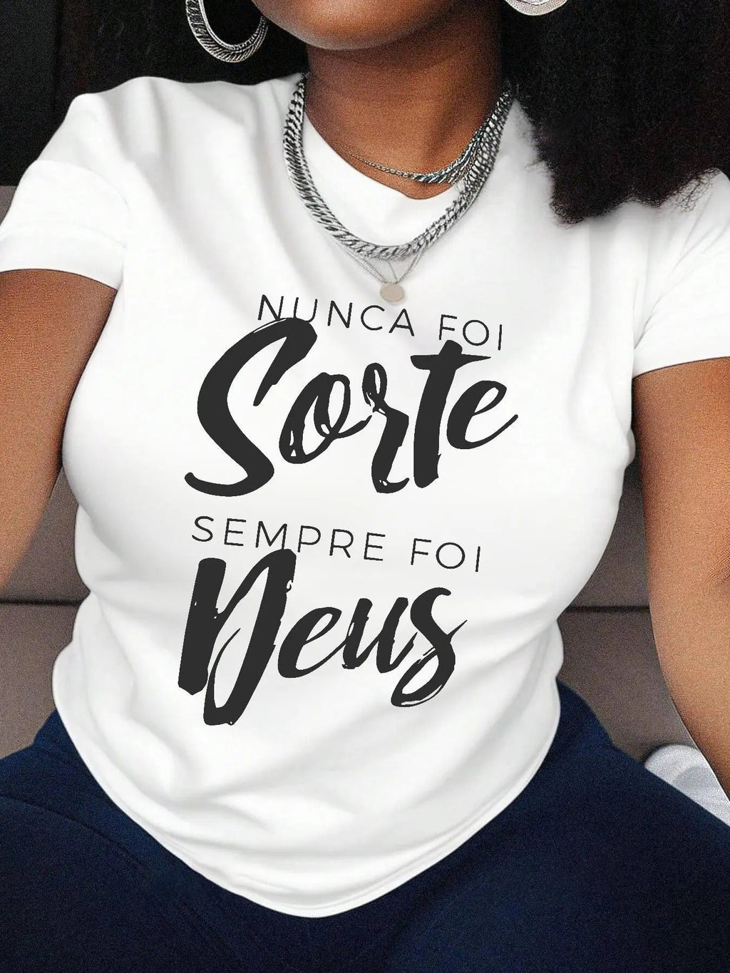 Letter Print Round Neck Casual Short Sleeve Crew - Adult & Kids T-Shirts, Sweatshirts & Hoodies apparel design preview 1