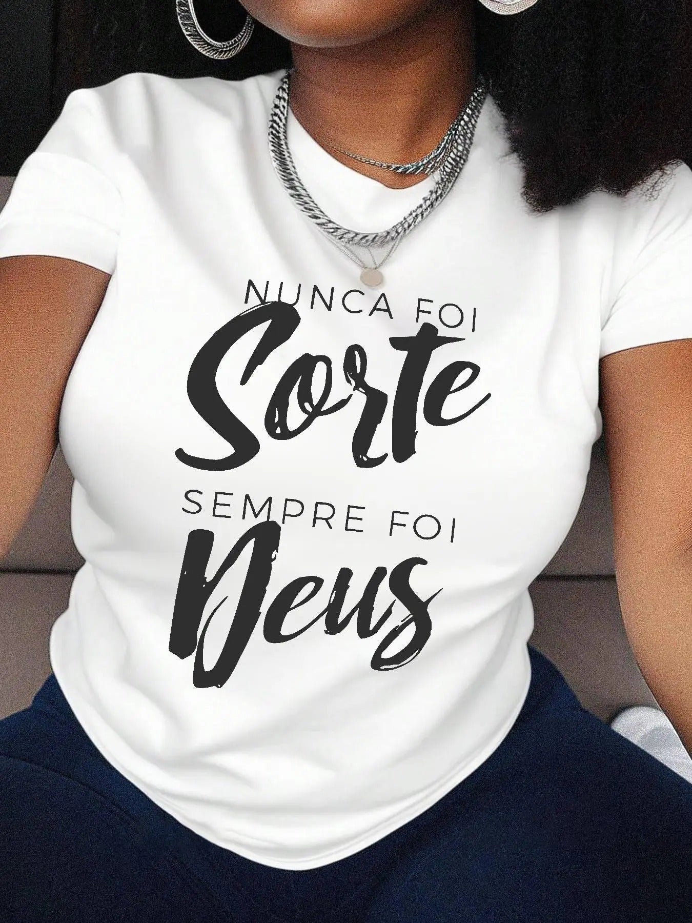 Letter Print Round Neck Casual Short Sleeve Crew - Adult & Kids T-Shirts, Sweatshirts & Hoodies apparel design preview 1