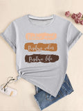 Letter Print Round Neck Casual Short Sleeve Crew - Adult & Kids T-Shirts, Sweatshirts & Hoodies apparel design preview 1