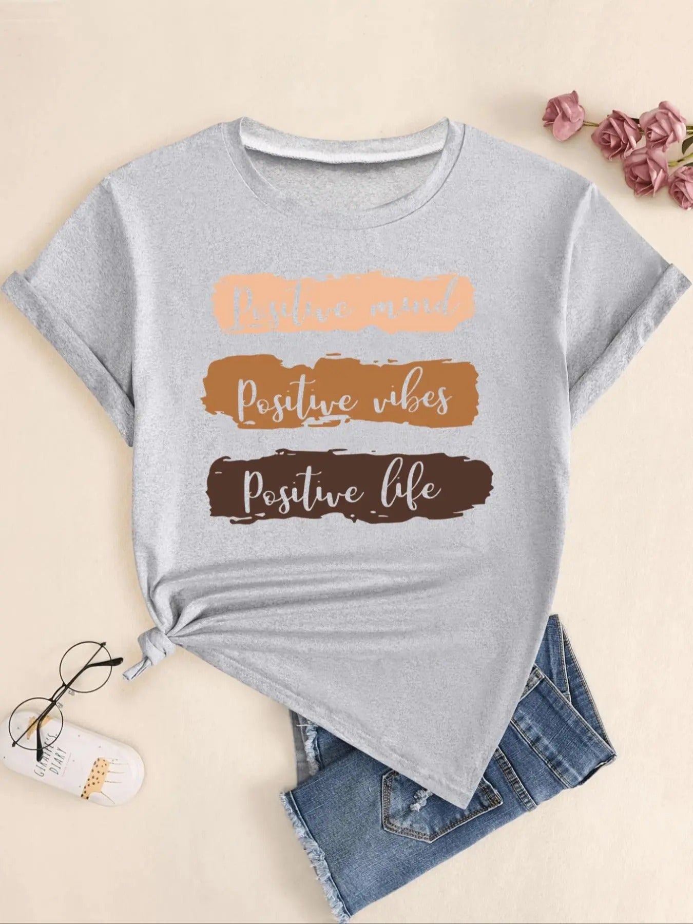 Letter Print Round Neck Casual Short Sleeve Crew - Adult & Kids T-Shirts, Sweatshirts & Hoodies apparel design preview 1