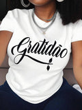 Letter Print Round Neck Casual Short Sleeve Crew - Adult & Kids T-Shirts, Sweatshirts & Hoodies apparel design preview 1