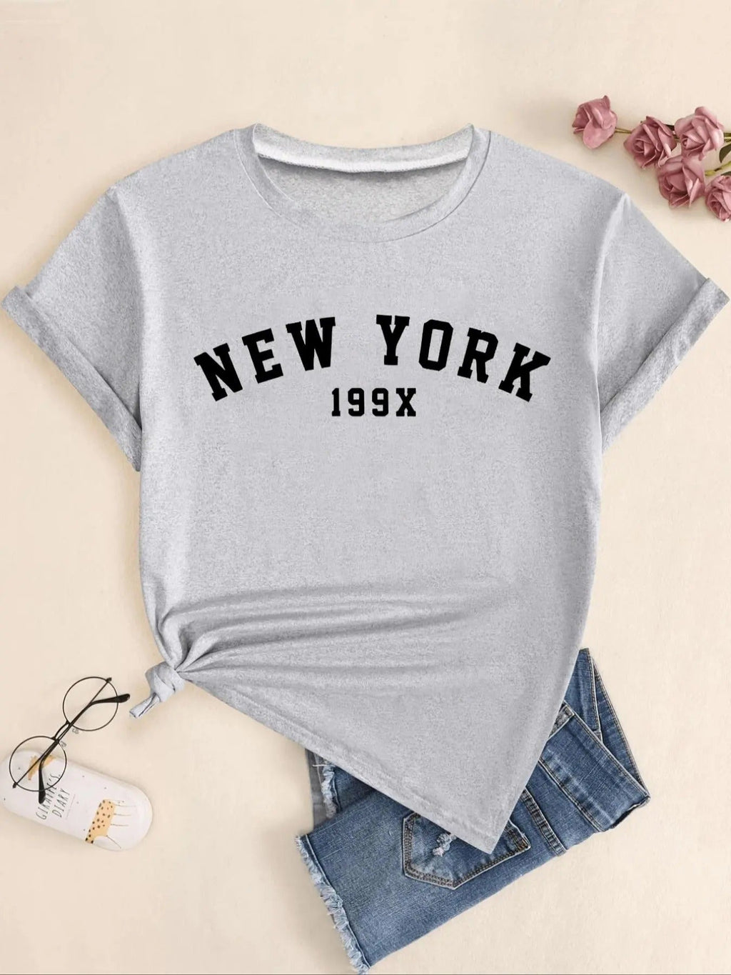 Letter Print Round Neck Casual Short Sleeve Crew - Adult & Kids T-Shirts, Sweatshirts & Hoodies apparel design preview 1