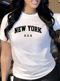 Letter Print Round Neck Casual Short Sleeve Crew - Adult & Kids T-Shirts, Sweatshirts & Hoodies apparel design preview 1