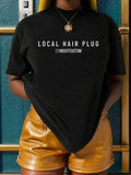 Letter Print Round Neck Casual Short Sleeve Crew - Adult & Kids T-Shirts, Sweatshirts & Hoodies apparel design preview 1