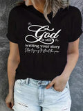 Letter Print Round Neck Casual Short Sleeve Crew - Adult & Kids T-Shirts, Sweatshirts & Hoodies apparel design preview 1