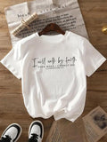 Letter Print Round Neck Casual Short Sleeve Crew - Adult & Kids T-Shirts, Sweatshirts & Hoodies apparel design preview 1