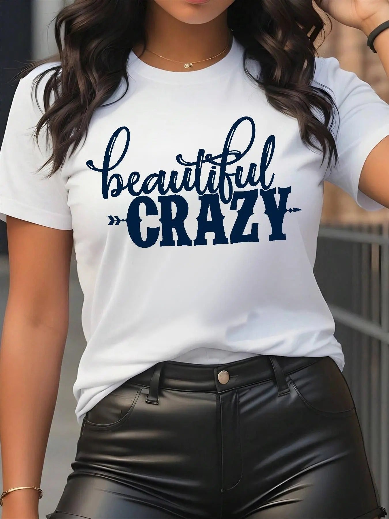 Letter Print Round Neck Casual Short Sleeve Crew - Adult & Kids T-Shirts, Sweatshirts & Hoodies apparel design preview 1