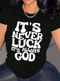 Letter Print Round Neck Casual Crew Short Sleeve - Adult & Kids T-Shirts, Sweatshirts & Hoodies apparel design preview 1