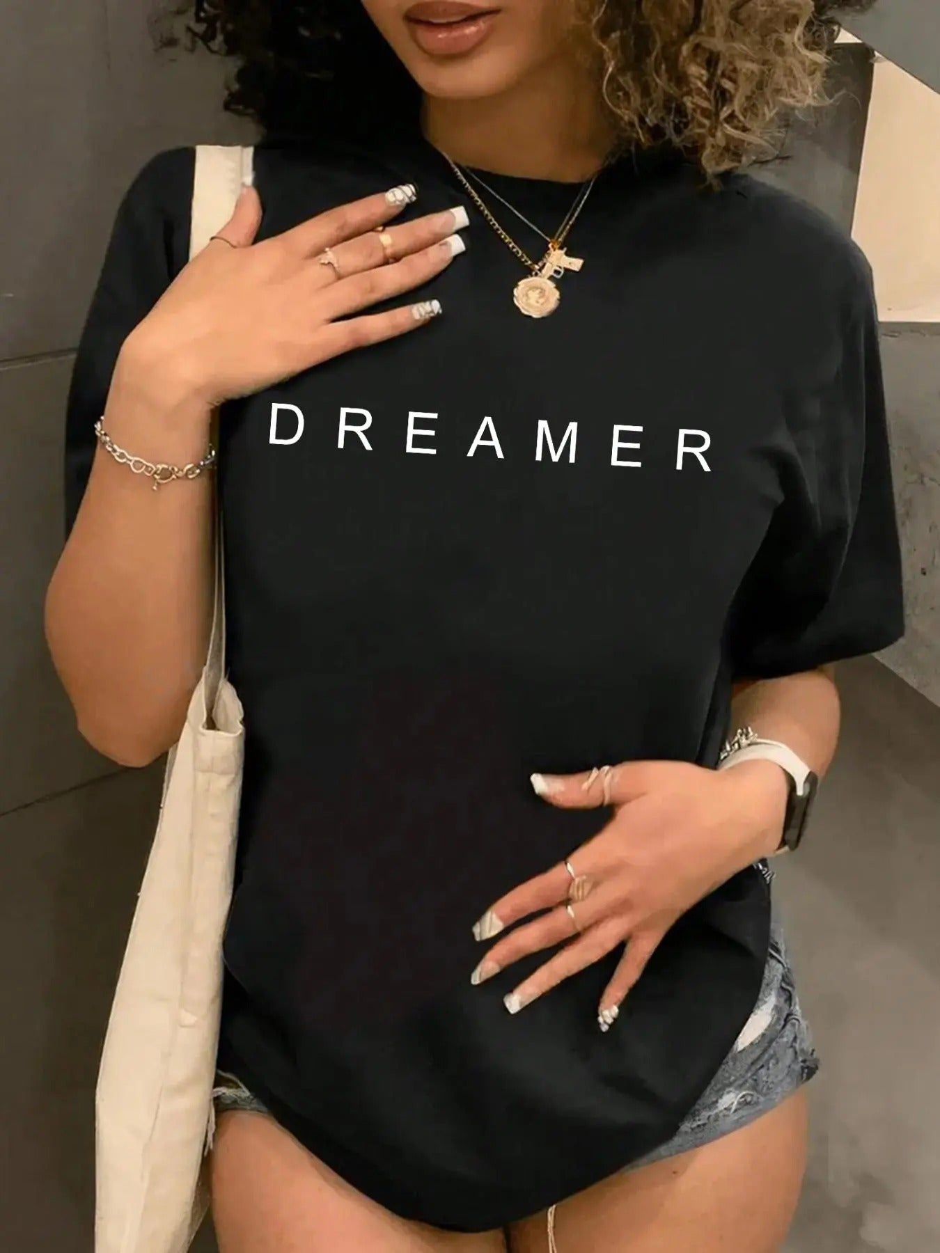 Letter Print Round Neck Casual Crew Daily Vacation - Adult & Kids T-Shirts, Sweatshirts & Hoodies apparel design preview 1