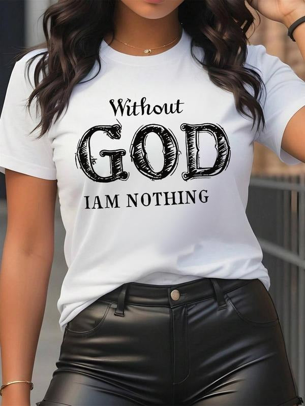 Letter Print Round Neck Casual Short Sleeve Summer - Adult & Kids T-Shirts, Sweatshirts & Hoodies apparel design preview 1