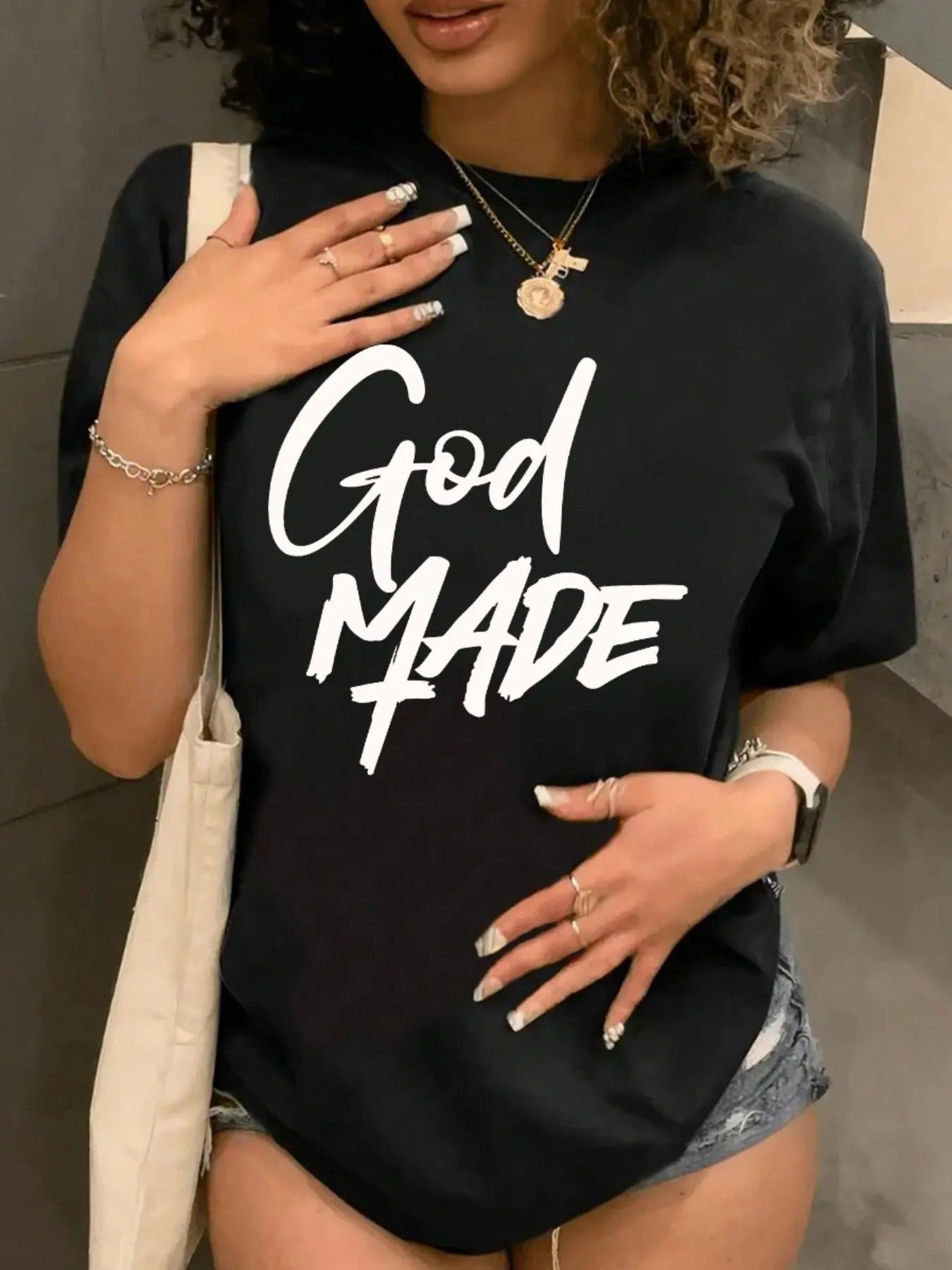 Letter Print Round Neck Casual Short Sleeve Summer - Adult & Kids T-Shirts, Sweatshirts & Hoodies apparel design preview 1
