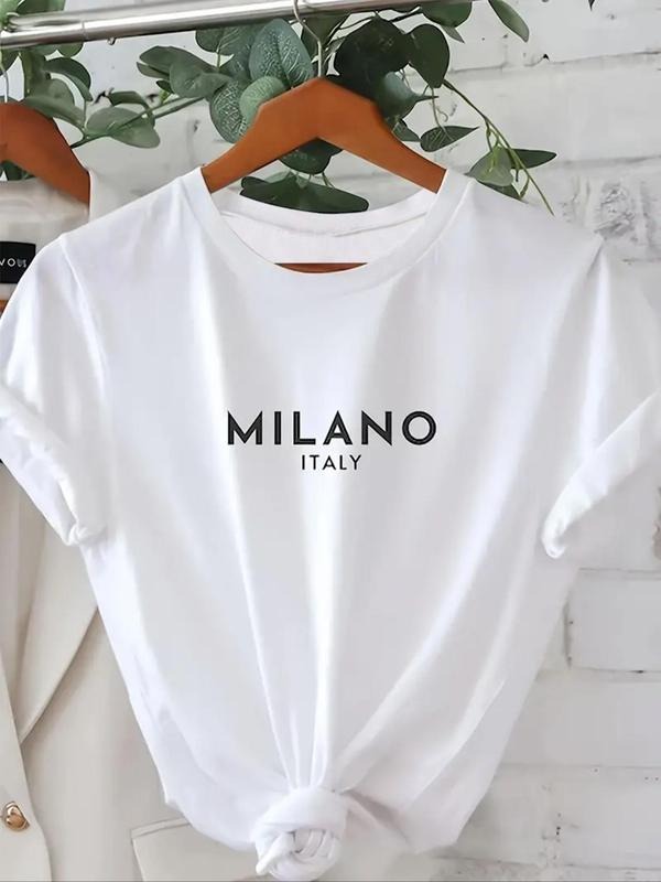 Letter Print Round Neck Summer Clothes Fit Casual - Adult & Kids T-Shirts, Sweatshirts & Hoodies apparel design preview 1