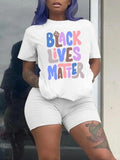 Letter Print Round Neck Casual Short Sleeve Crew - Adult & Kids T-Shirts, Sweatshirts & Hoodies apparel design preview 1