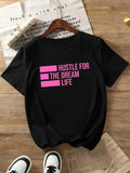Letter Print Round Neck Casual Short Sleeve Daily All - Adult & Kids T-Shirts, Sweatshirts & Hoodies apparel design preview 1