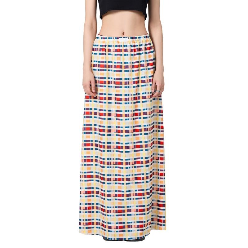 Long Skirts Plaid Elastic Waist Spring Summer Casual - Adult & Kids T-Shirts, Sweatshirts & Hoodies apparel design preview 1