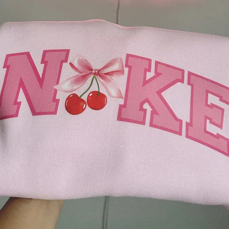 Pink Cherry Girly Social Club Matching Coquette - Adult & Kids T-Shirts, Sweatshirts & Hoodies apparel design preview 1
