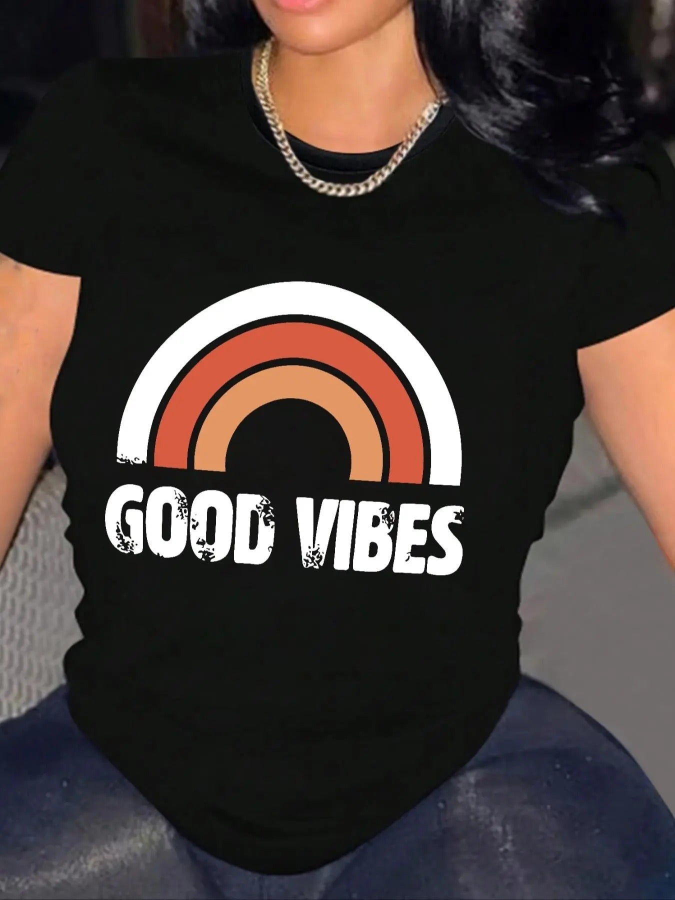 Rainbow Letter Print Round Neck Casual Short Sleeve - Adult & Kids T-Shirts, Sweatshirts & Hoodies apparel design preview 1