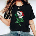 Rose Mexican Flag Print Round Neck Mexico Floral - Adult & Kids T-Shirts, Sweatshirts & Hoodies apparel design preview 1