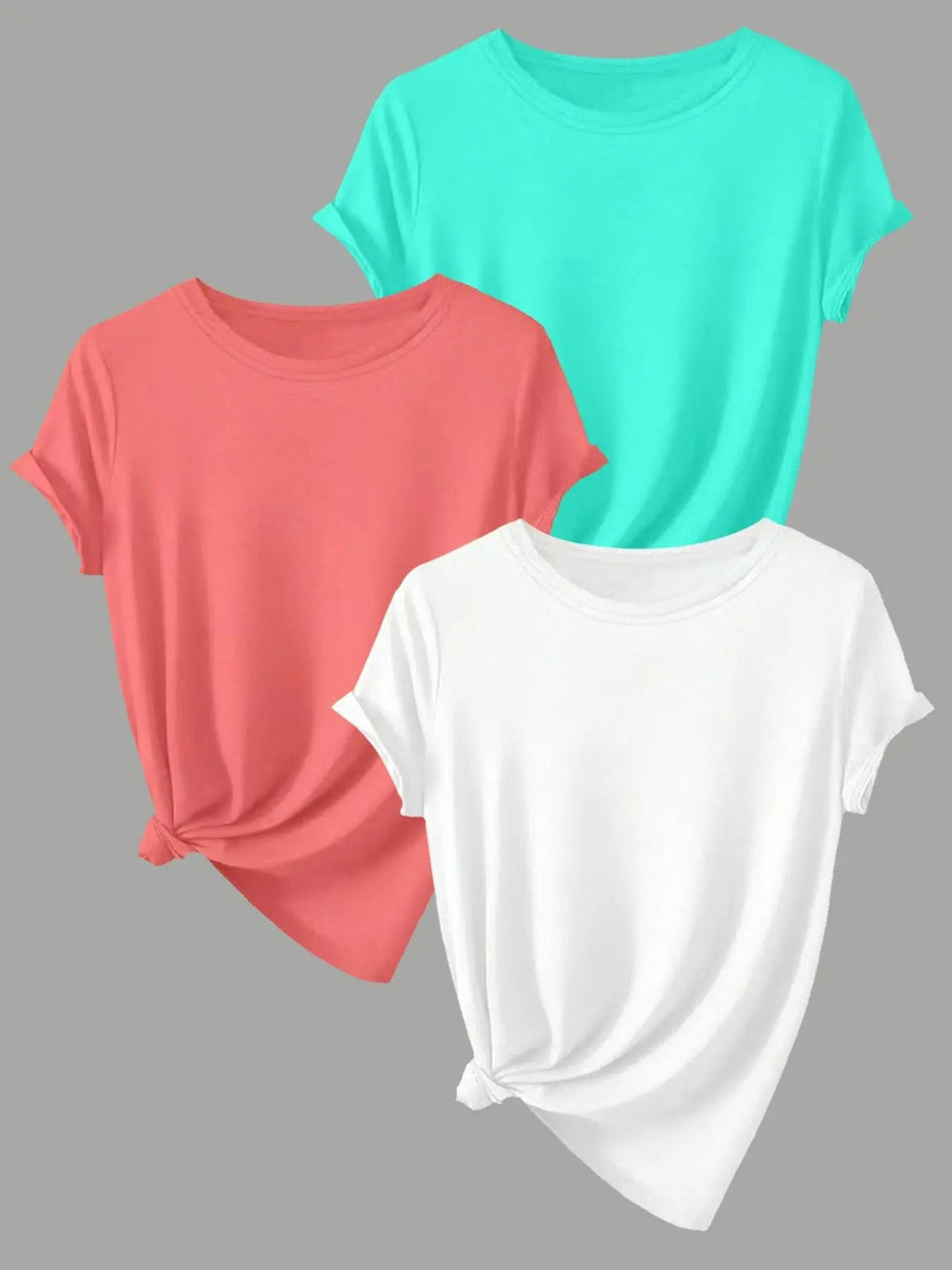 Solid Round Neck Casual Short Sleeve Crew Daily - Adult & Kids T-Shirts, Sweatshirts & Hoodies apparel design preview 1