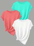 Solid Round Neck Casual Short Sleeve Crew Daily - Adult & Kids T-Shirts, Sweatshirts & Hoodies apparel design preview 1