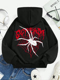 Spider Letter Print Drop Shoulder Street Casual - Adult & Kids T-Shirts, Sweatshirts & Hoodies apparel design preview 1