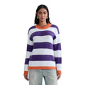 Stripe Print Fall Round Neck Loose Knitwear Sweet - Adult & Kids T-Shirts, Sweatshirts & Hoodies apparel design preview 1