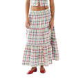 Summer Plaid Print Skirt Elastic Waist Tiered Casual - Adult & Kids T-Shirts, Sweatshirts & Hoodies apparel design preview 1